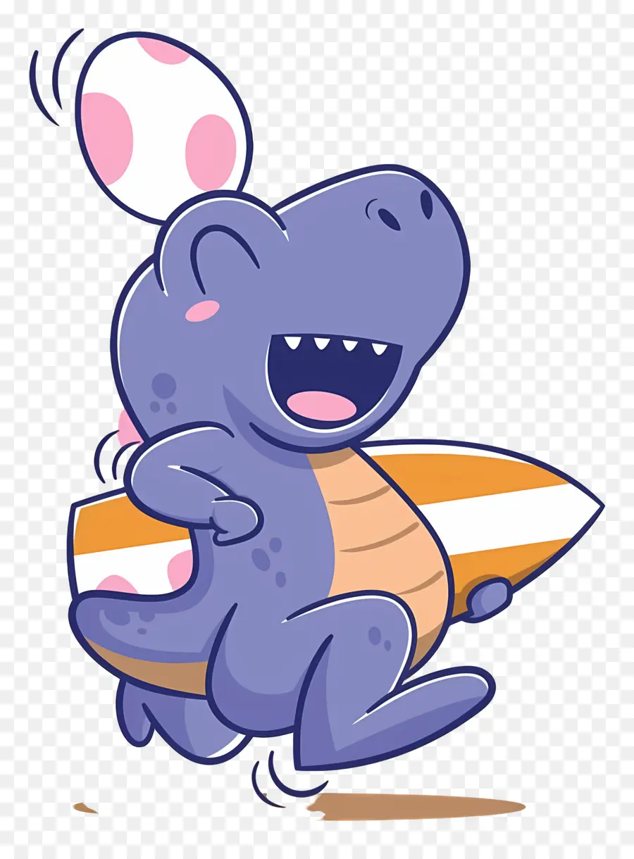 Dinosaure De Dessin Animé，Dinosaure Violet PNG