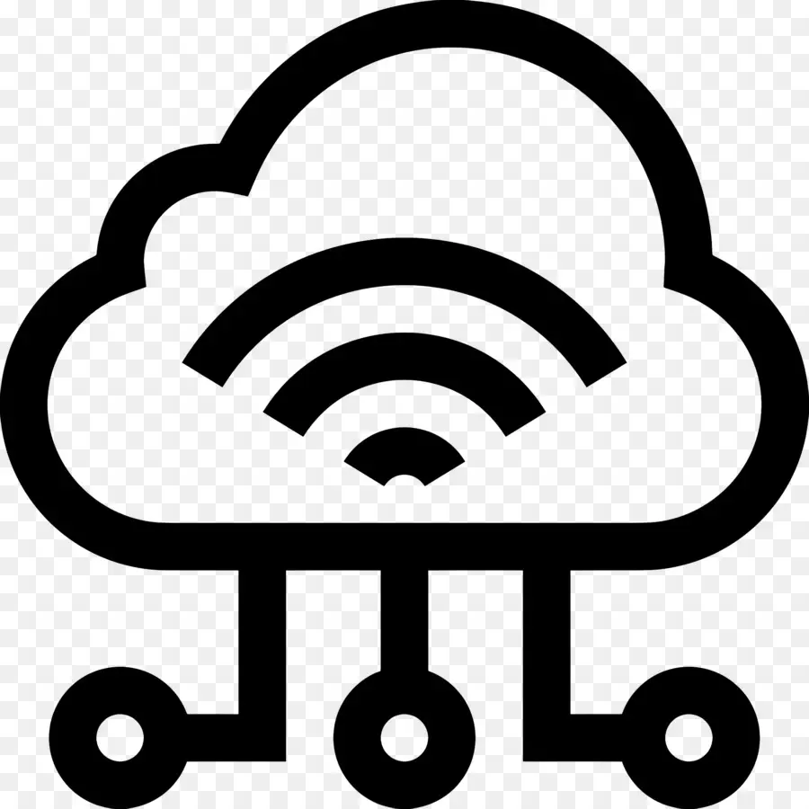 Informatique En Nuage，Nuage Avec Circuits PNG