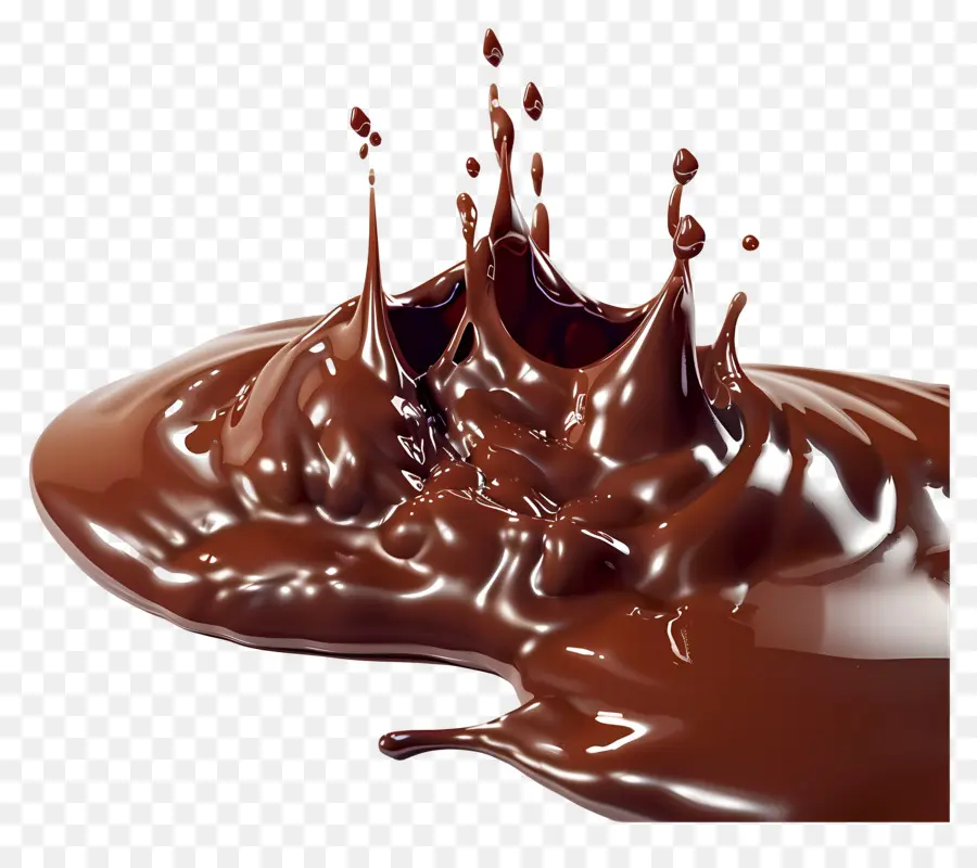 Chocolat Fondu，Éclaboussure De Chocolat PNG