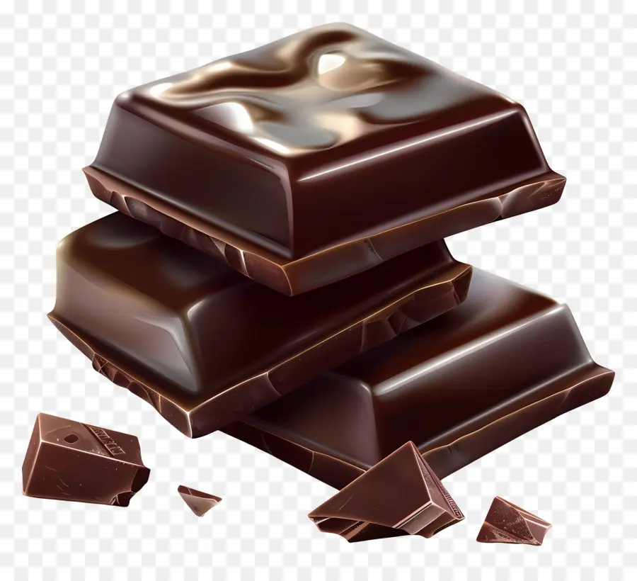 Chocolat Noir，Barre De Chocolat PNG