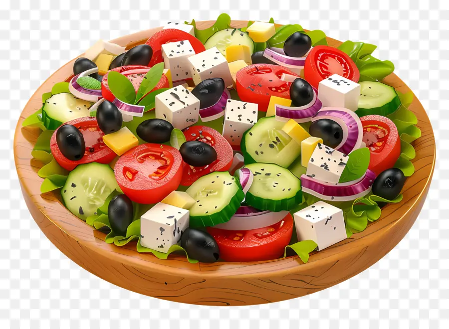 Salade Grecque，Salade De Légumes PNG