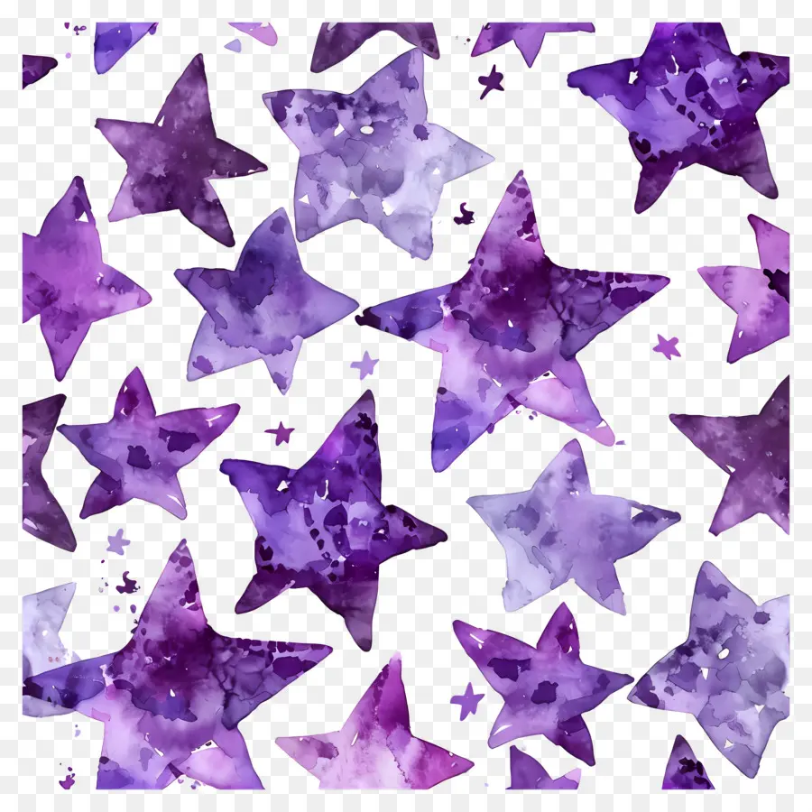 Fond Violet，Étoiles PNG