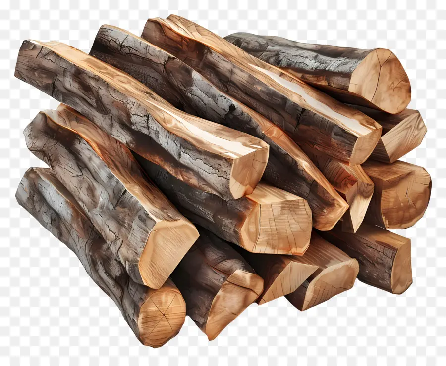 Bois De Chauffage，Pile De Bois De Chauffage PNG