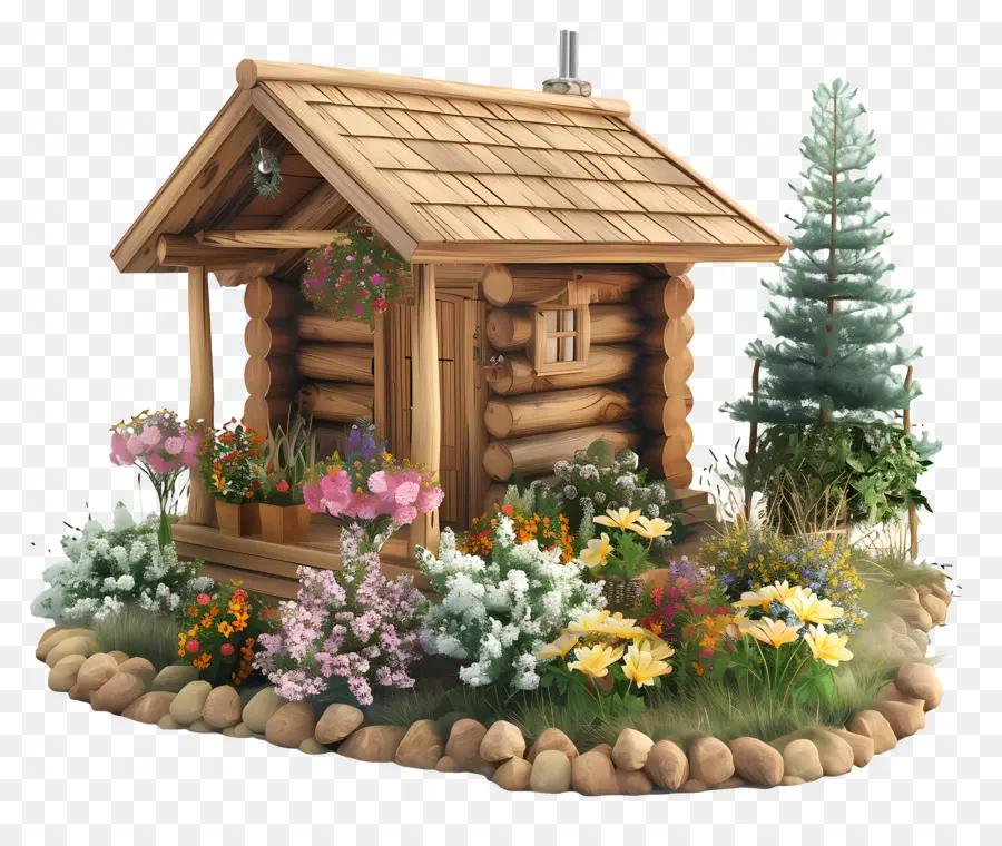 Cabane En Bois，Petite Maison En Bois PNG