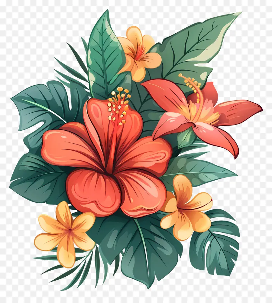 Fleur De La Jungle，Fleurs PNG