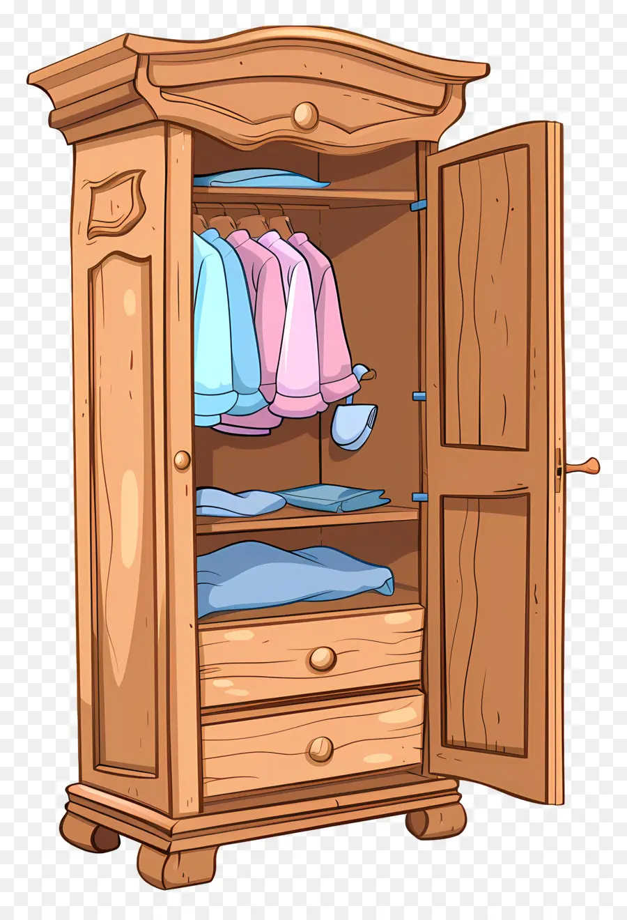 Garde Robe，Armoire En Bois PNG