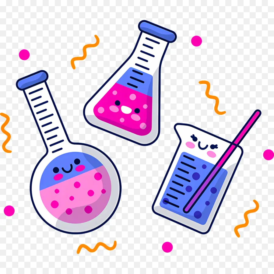 Flacon De Chimie，Béchers Scientifiques PNG