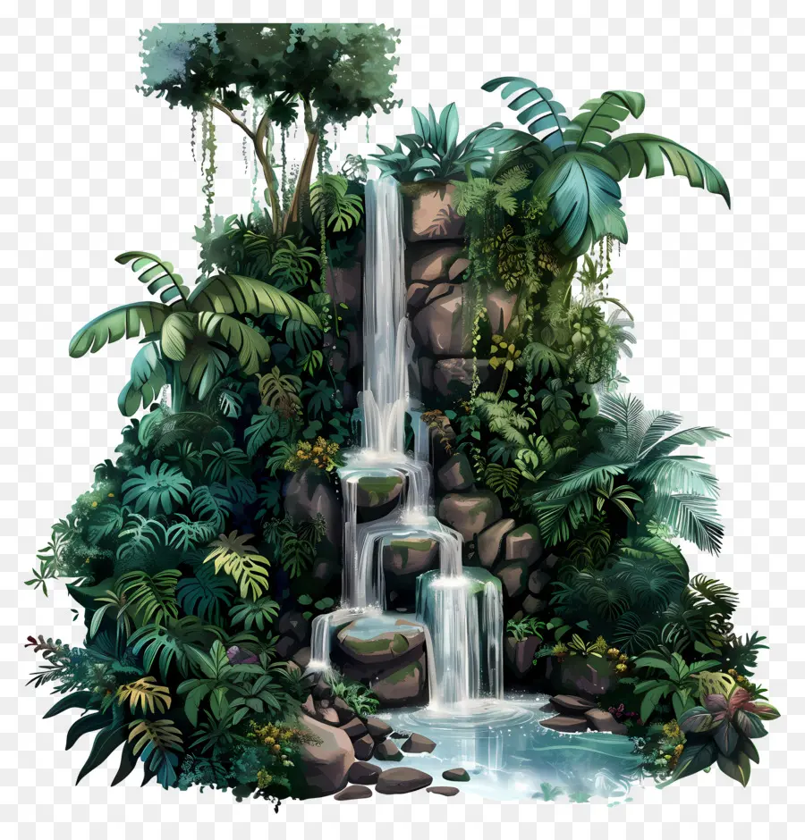 Cascade De La Jungle，Jungle PNG