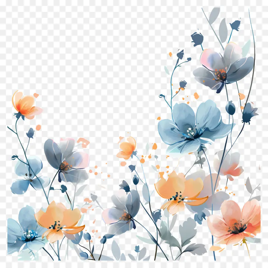 Fond De Fleurs，Fleurs PNG