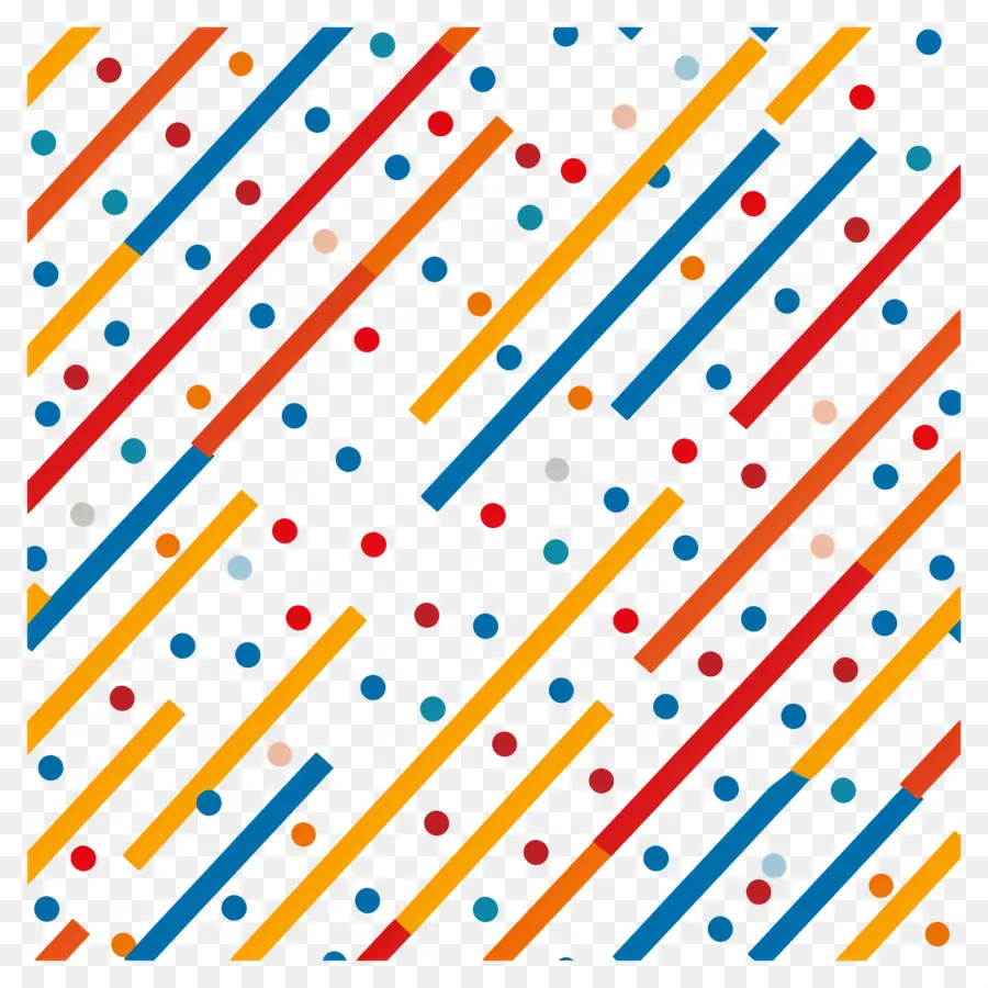 Motif à Pois，Motif Coloré PNG