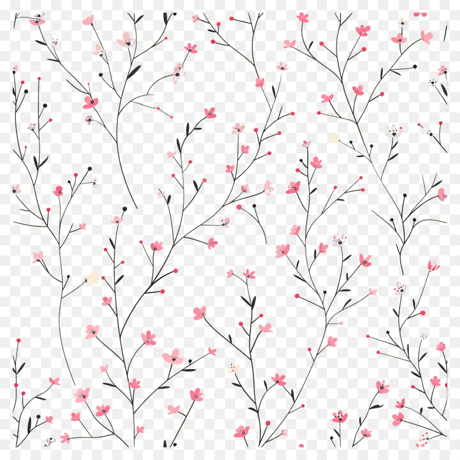 Fond De Fleurs，Motif Floral PNG