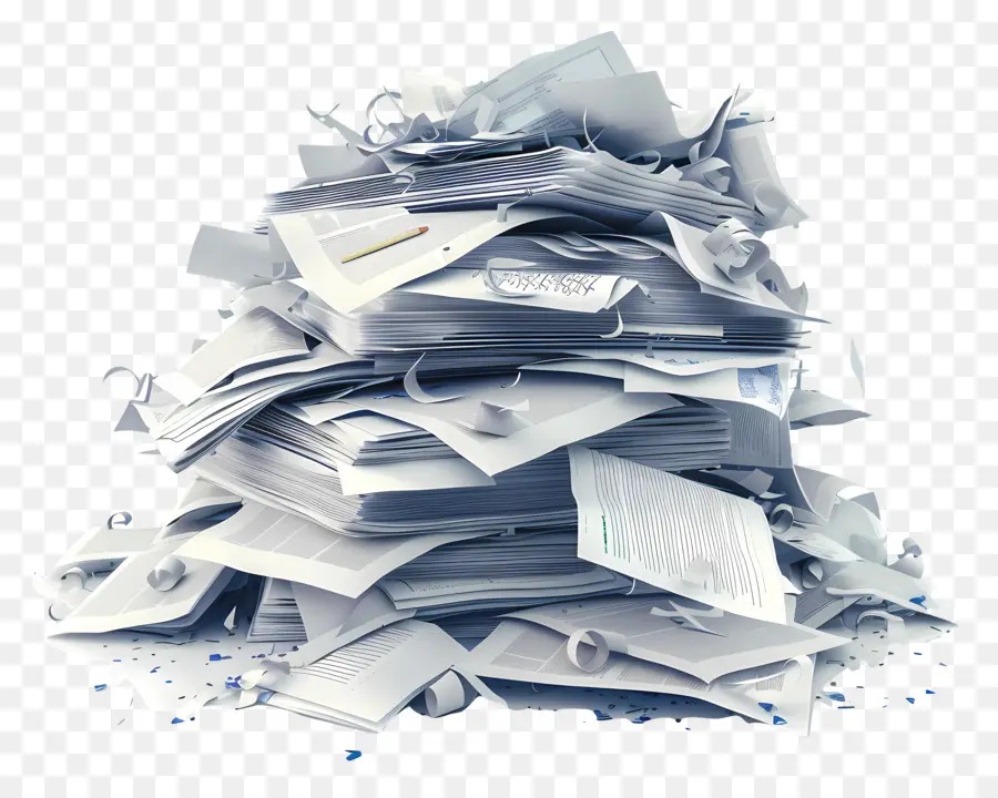 Tas De Papier，Pile De Papiers PNG