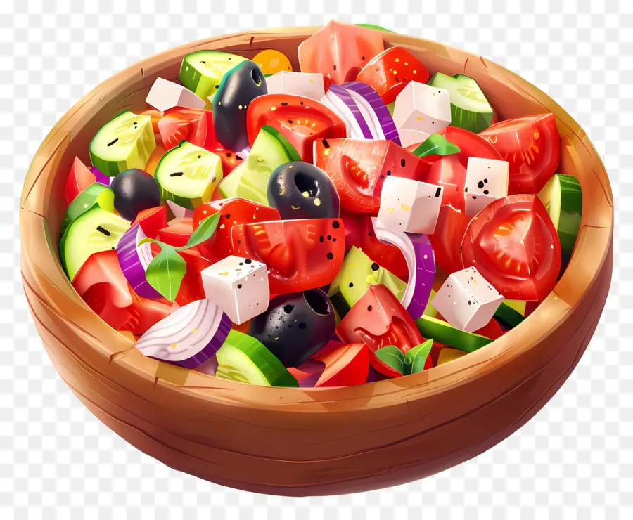 Salade Grecque，Bol De Salade PNG