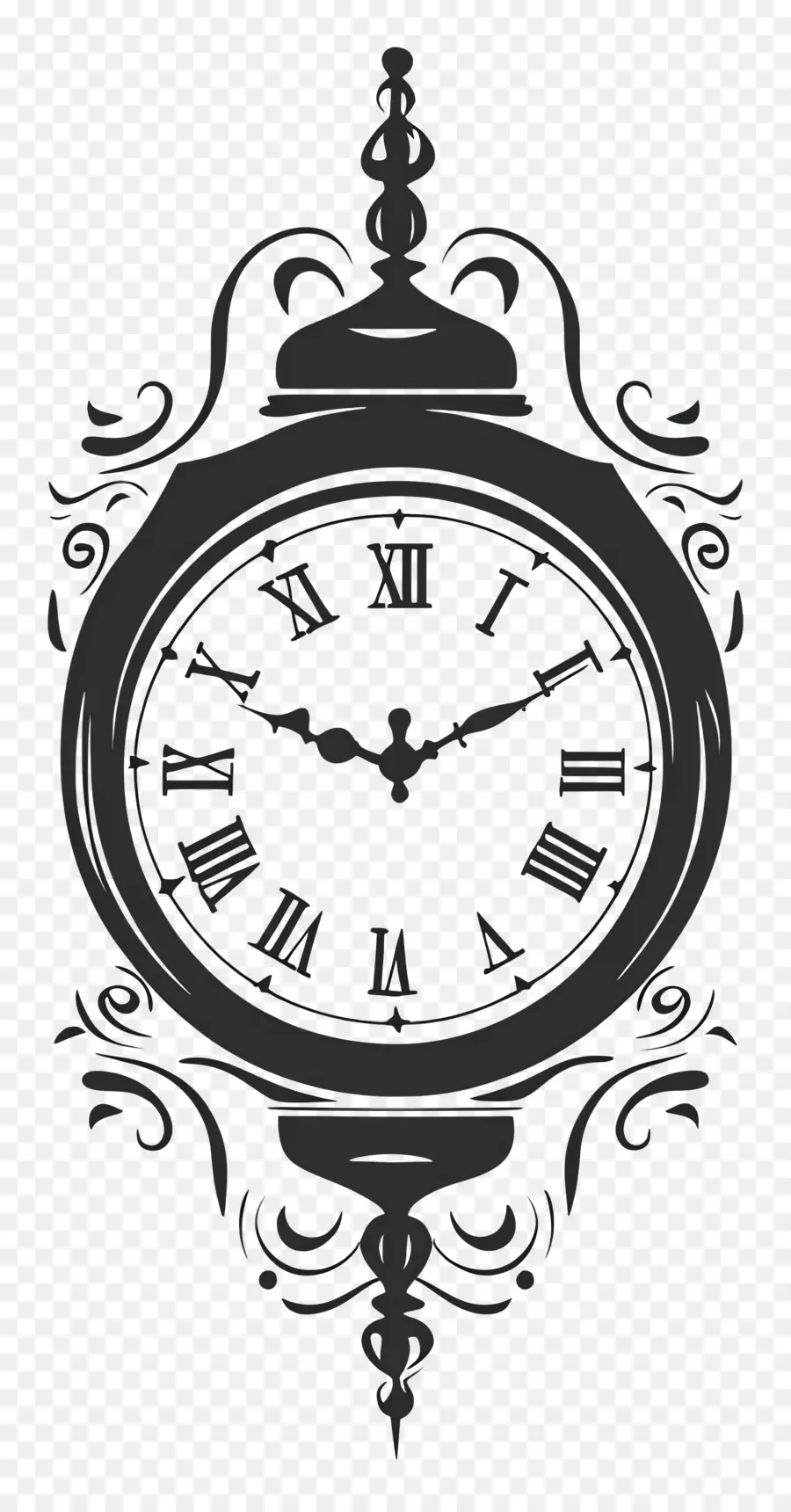 Élégance Intemporelle，Horloge Vintage PNG