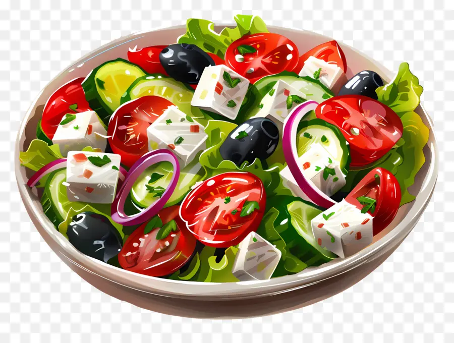 Salade Grecque，Saladier PNG