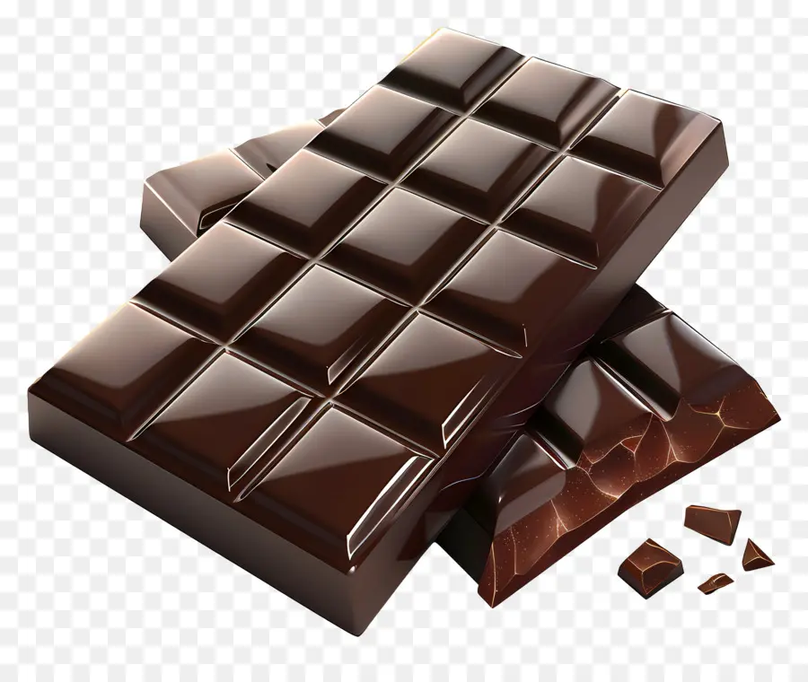 Chocolat Noir，Barres De Chocolat PNG