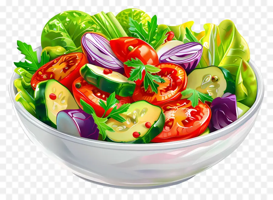 Salade De Légumes，Salade Colorée PNG