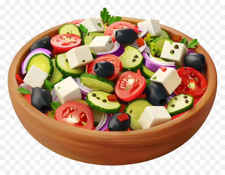 Salade Grecque，Bol De Salade PNG