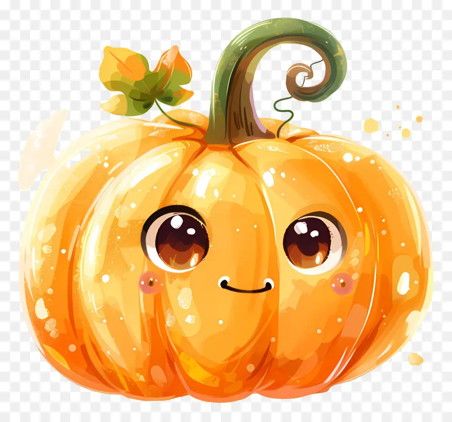 Citrouille Kawaii，Citrouille Souriante PNG