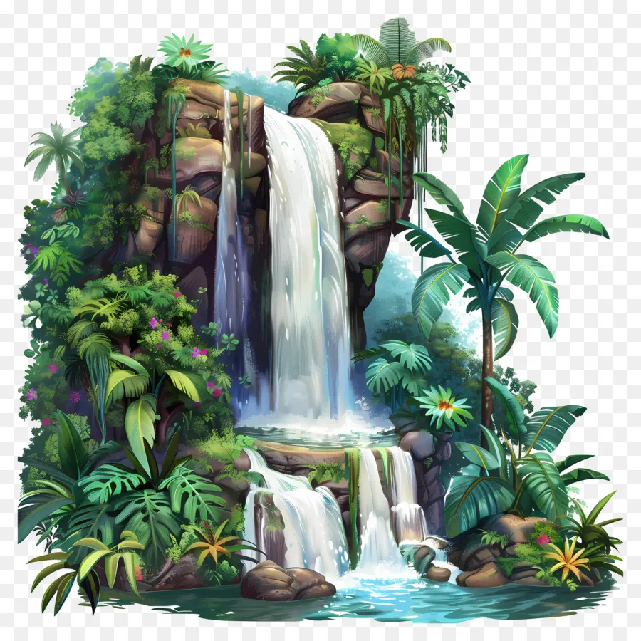 Cascade De La Jungle，Cascade PNG