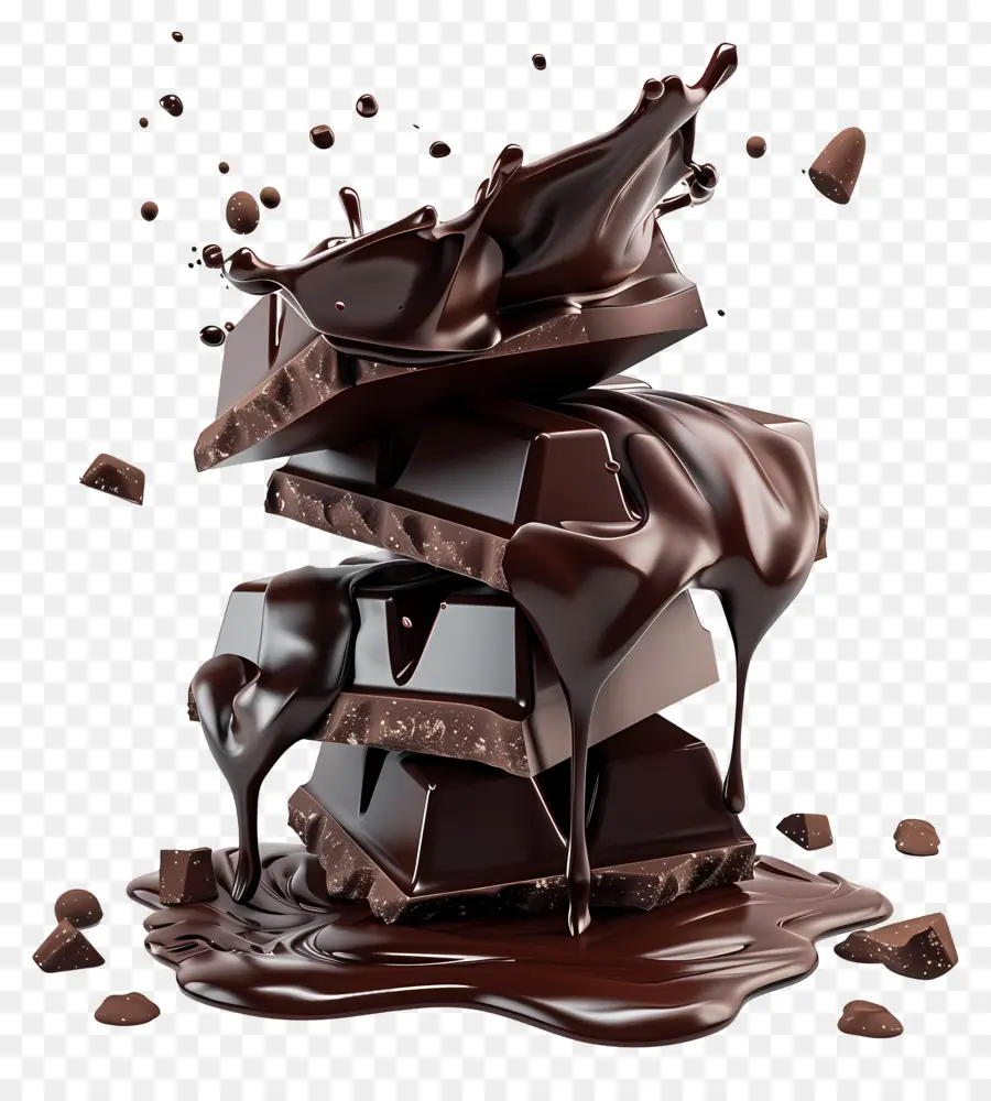 Chocolat Noir，Barres De Chocolat PNG