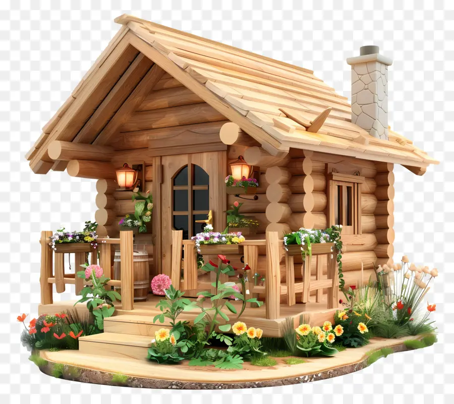 Cabane En Bois，Petite Maison En Bois PNG