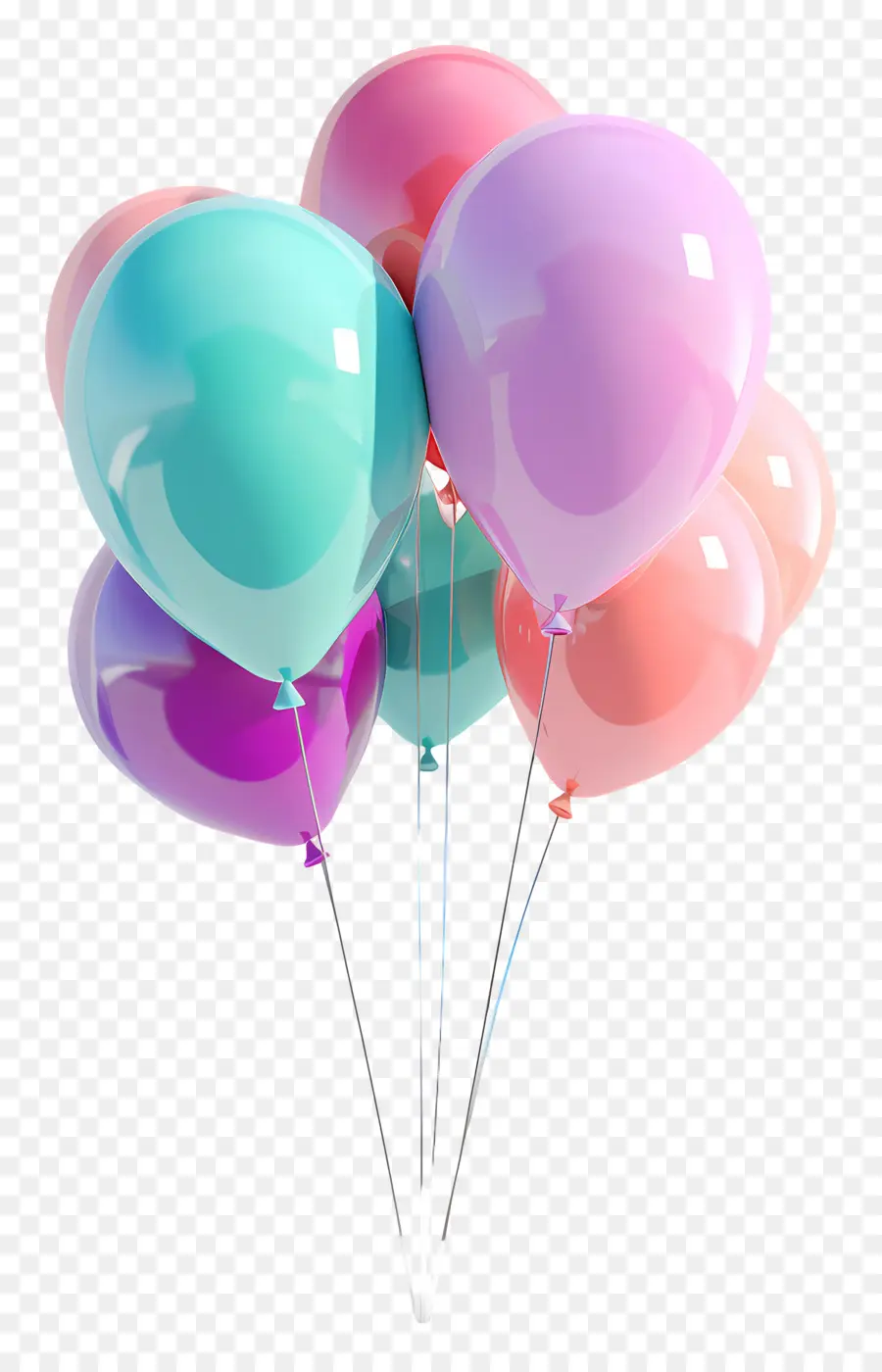 Ballons De Fête，Ballons Colorés PNG