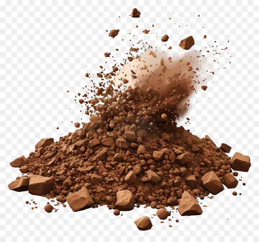 Poudre De Cacao，Explosion De Chocolat PNG