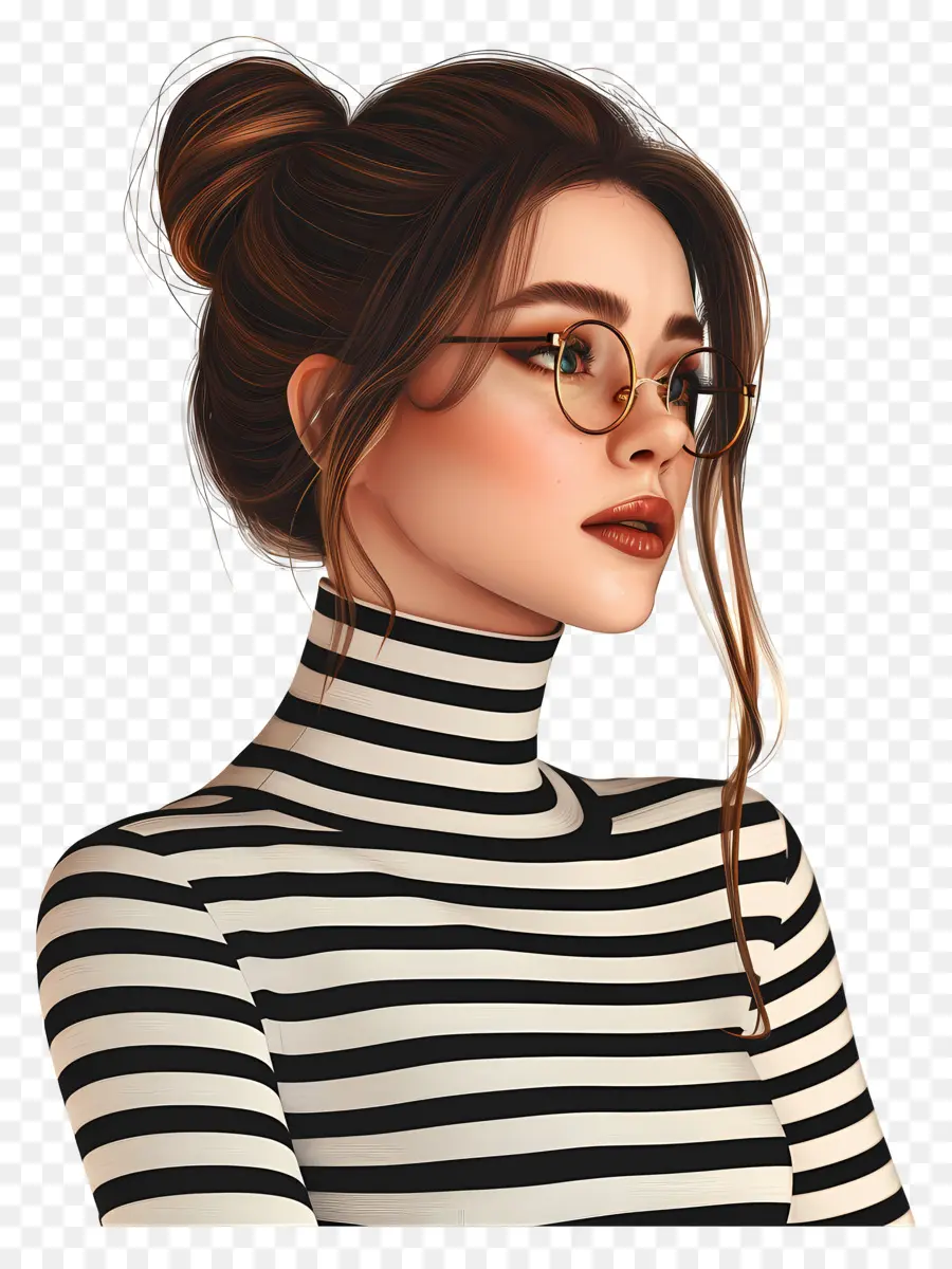 Femme，Femme à Lunettes PNG