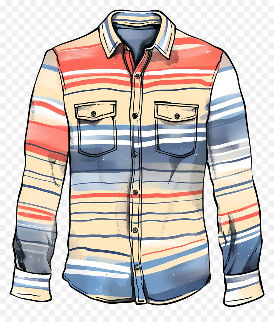 Chemise Rayée，Mode PNG