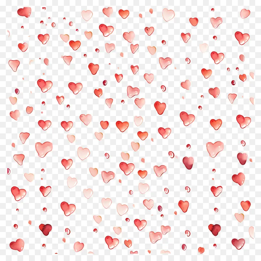 Fond D'amour，Confettis Coeur PNG