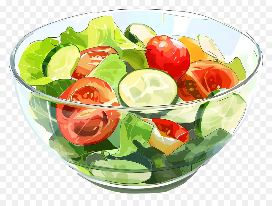 Bol De Salade，Salade Colorée PNG