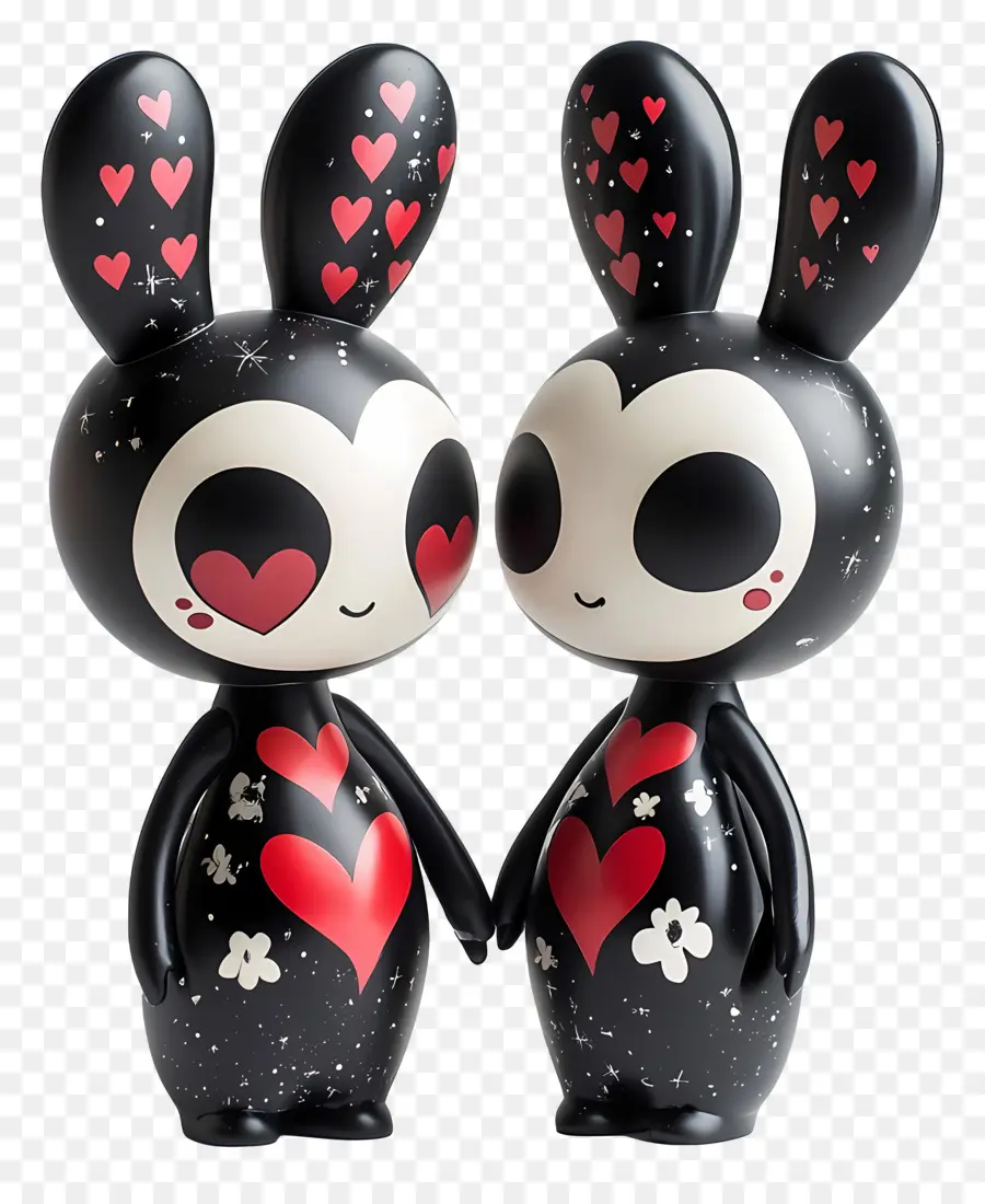 Amour éternel，Figurines De Lapins Mignons PNG