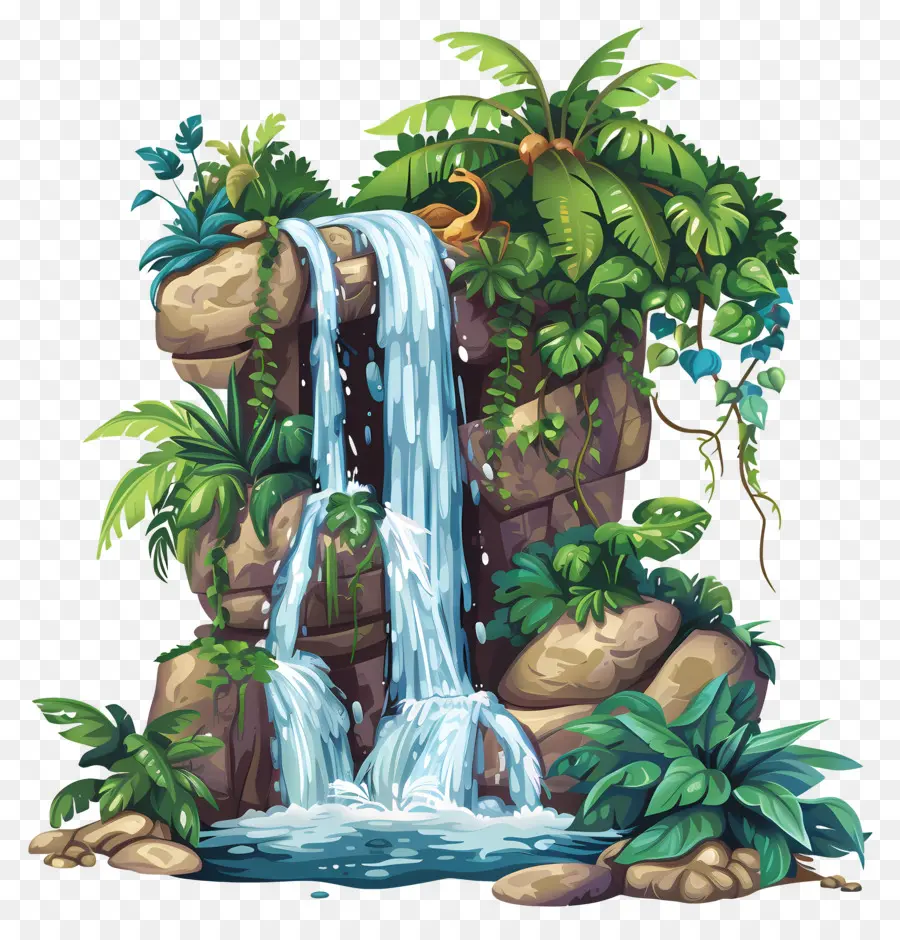 Cascade De La Jungle，Cascade PNG