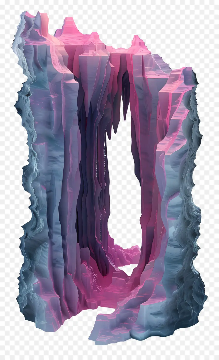 Stalactite De La Grotte，Formation Rocheuse Abstraite PNG