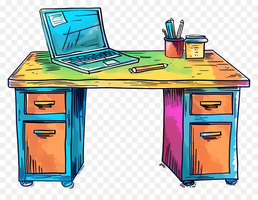 Bureau，Ordinateur Portable PNG