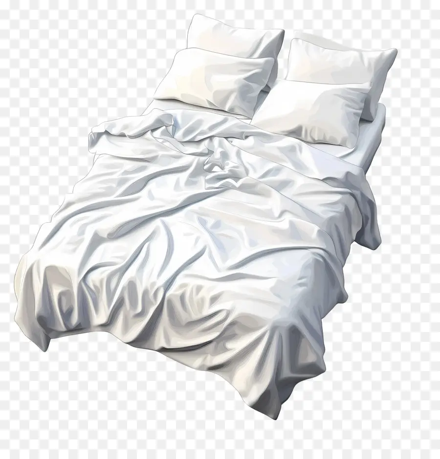 Faites Votre Journée Au Lit，Lit Blanc PNG