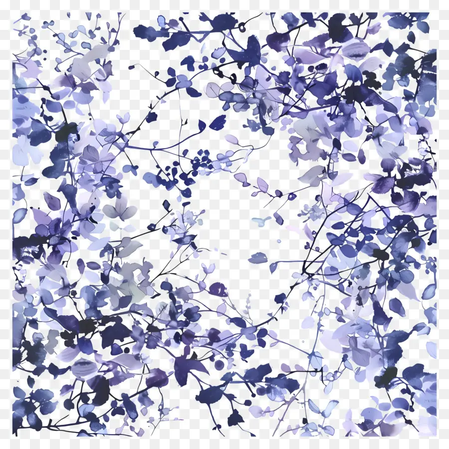 Fond Violet，Fleurs Violettes PNG