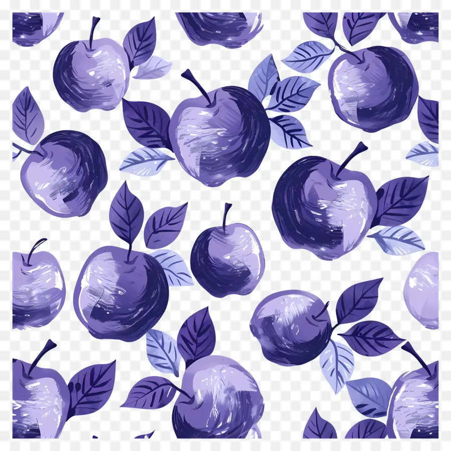 Modèle De Pomme，Pommes Violettes PNG