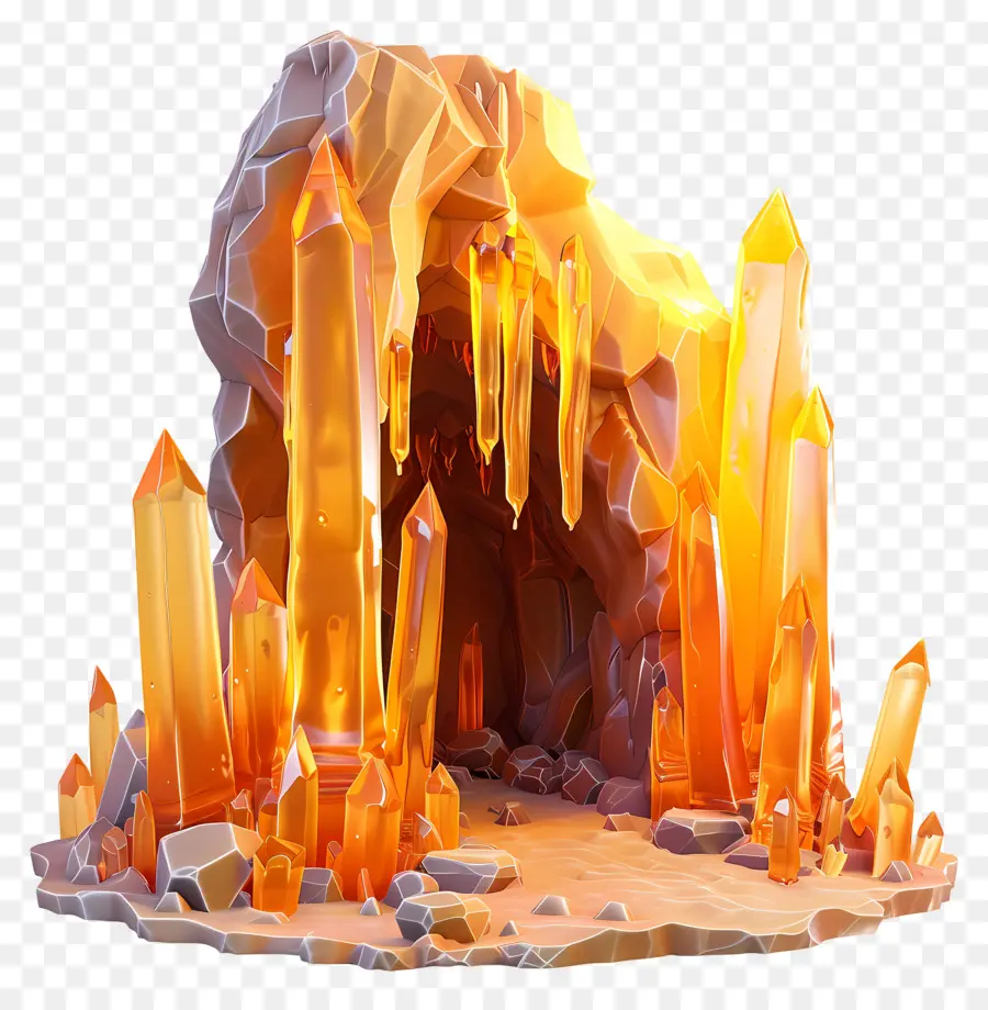 Stalactite De La Grotte，Grotte De Cristal PNG