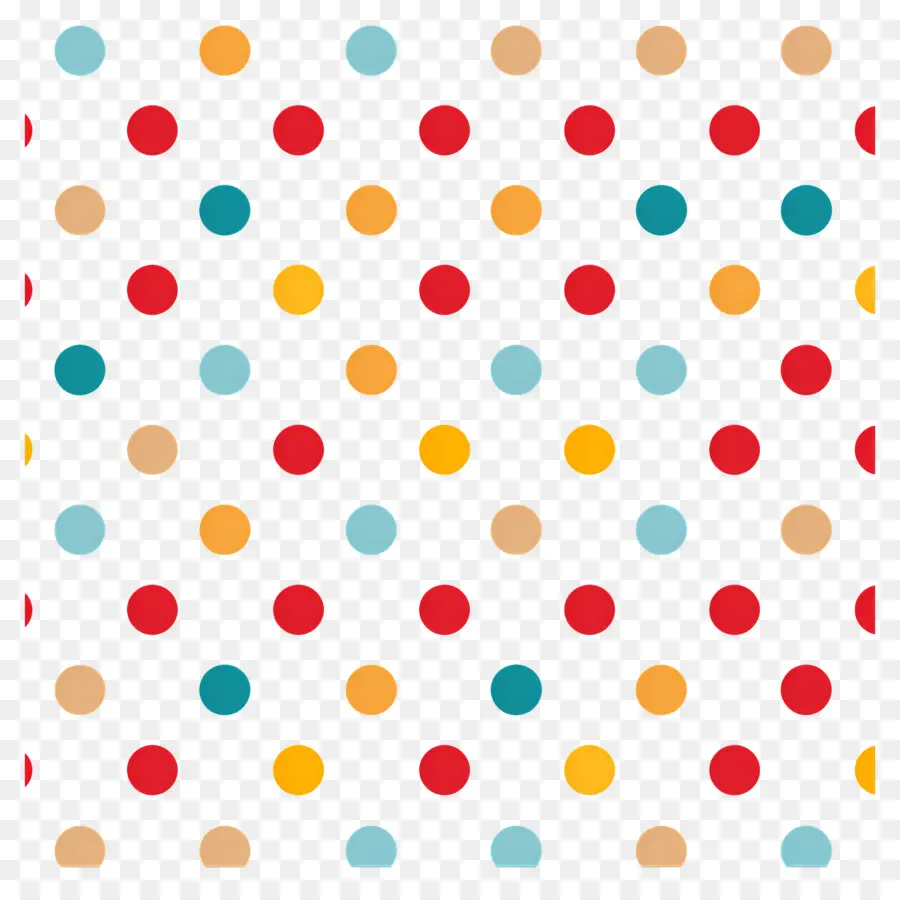 Motif à Pois，Points Colorés PNG