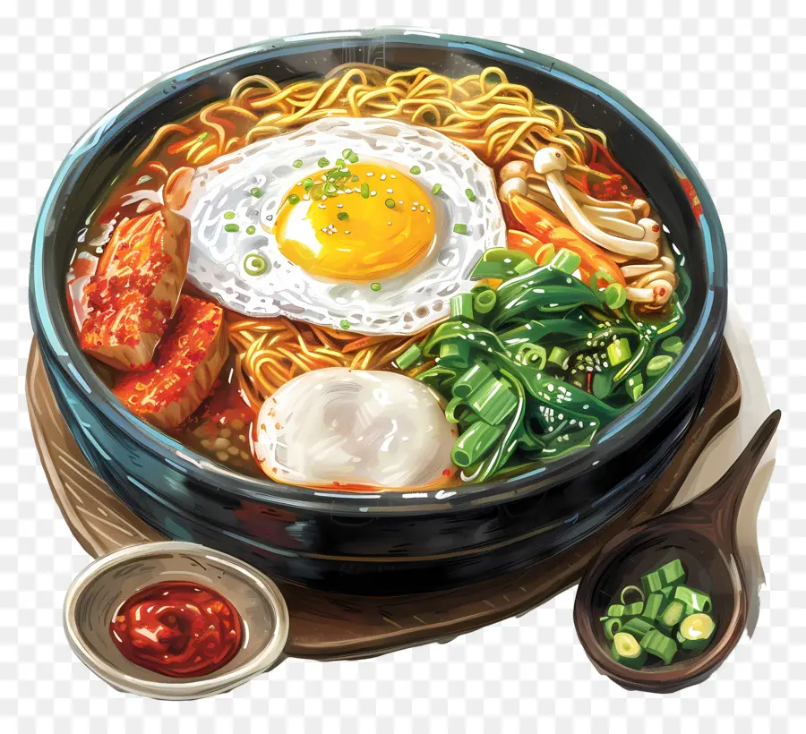 Repas Coréen，Ramen PNG