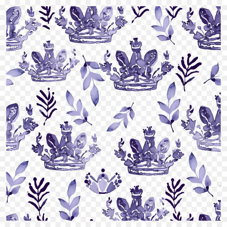 Fond Violet，Modèle De Couronne PNG