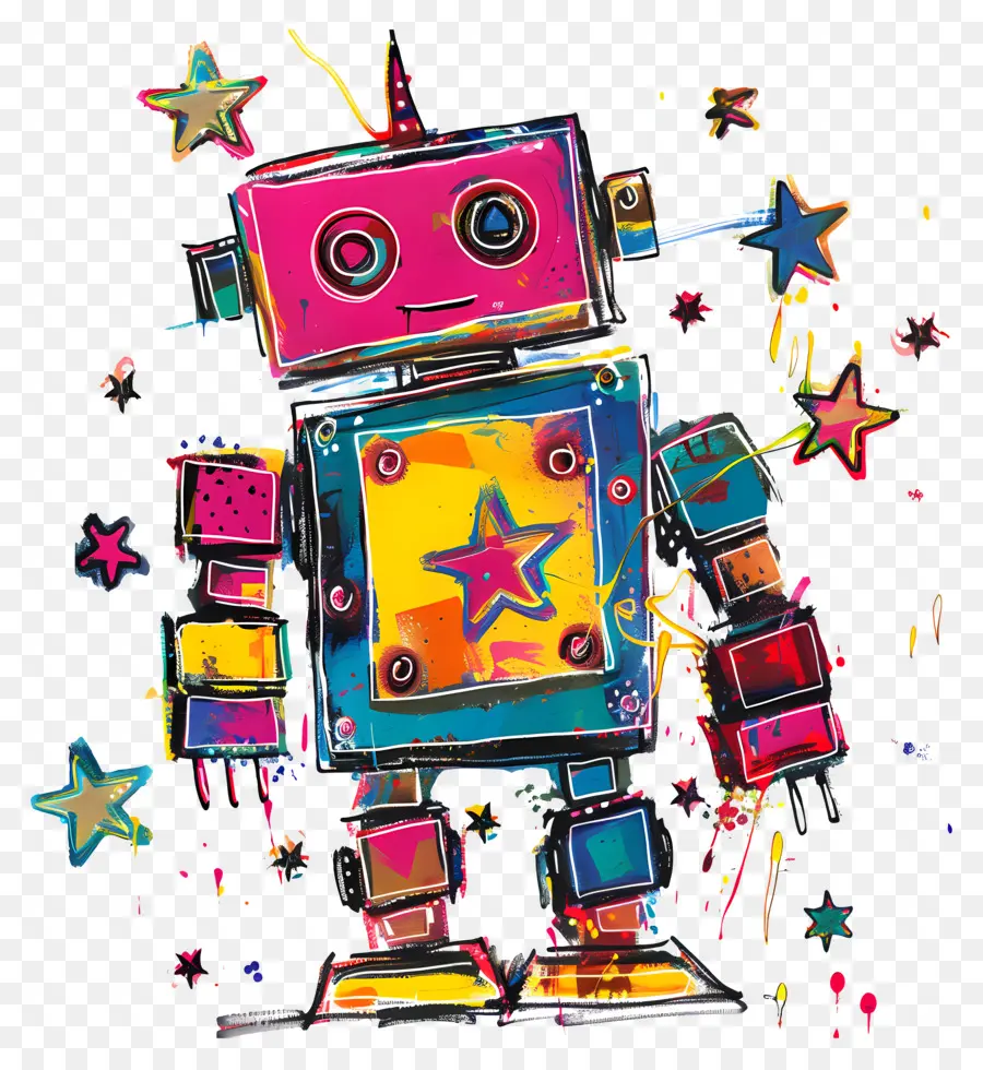 Robot，Coloré PNG