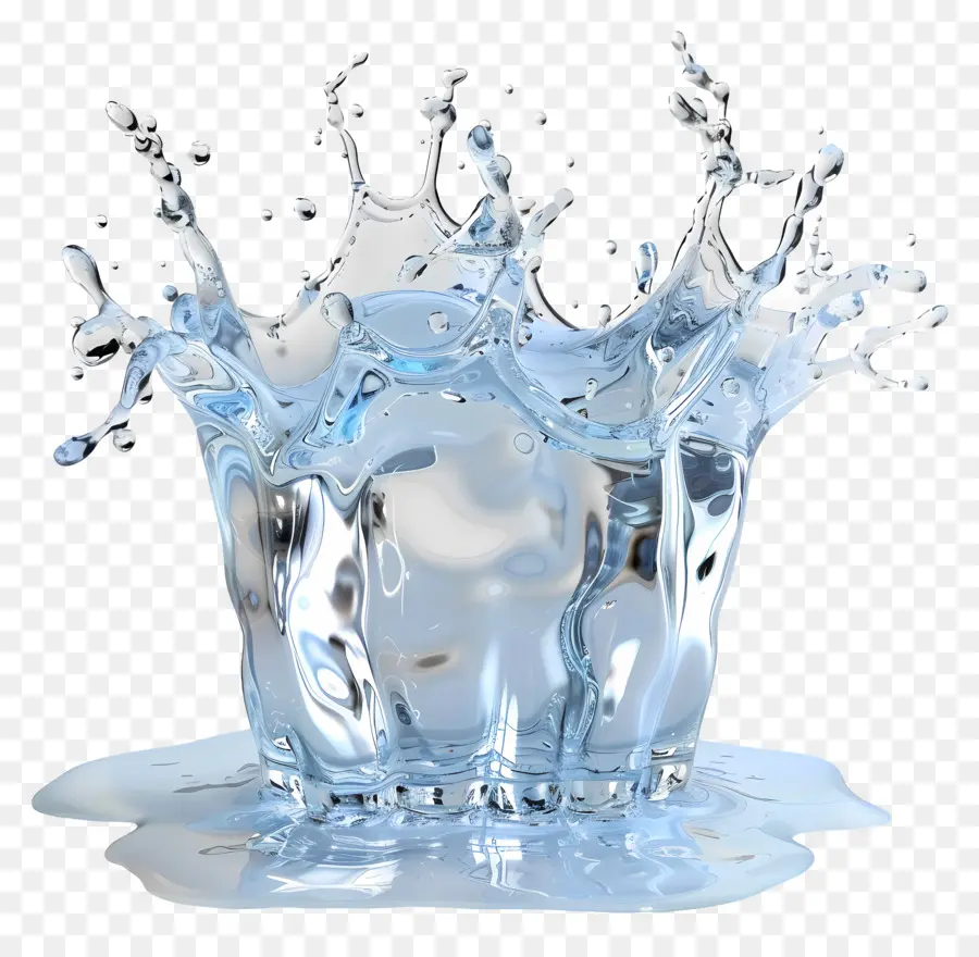 Eau éclaboussée De Glace，Éclaboussure D'eau PNG