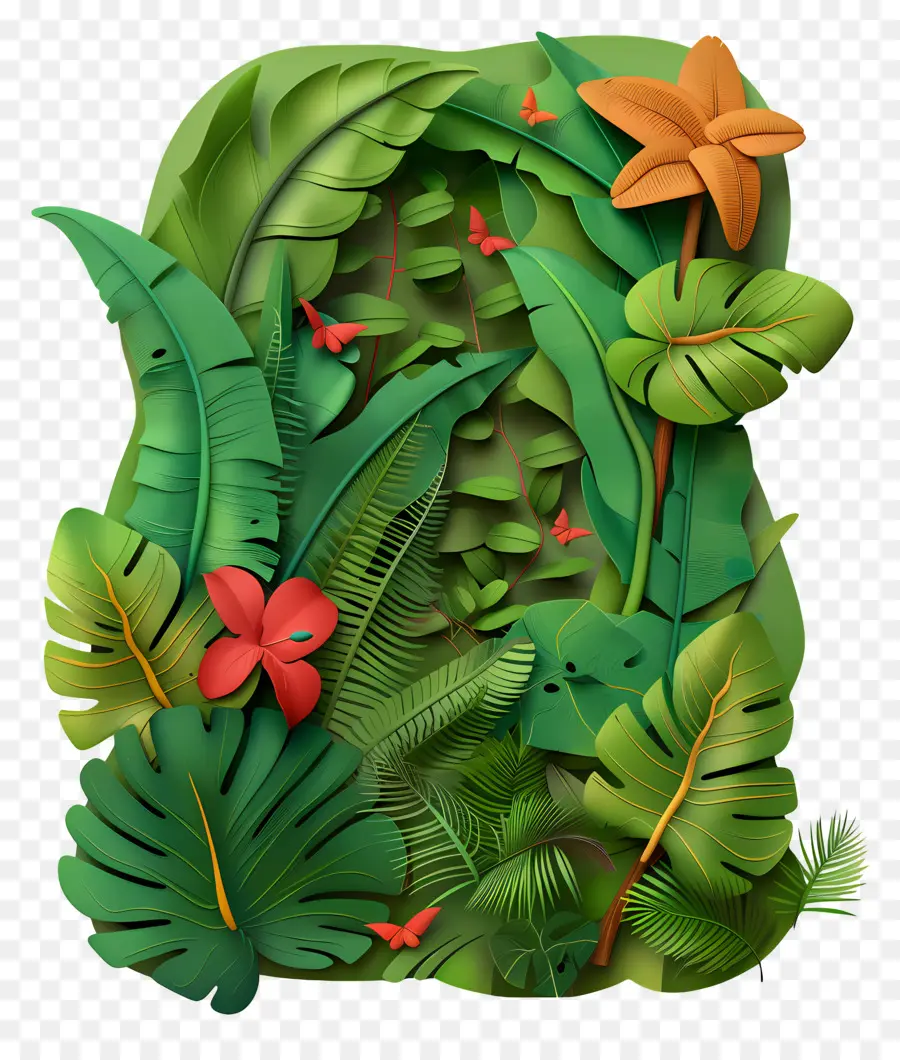 Jungle，Feuilles PNG