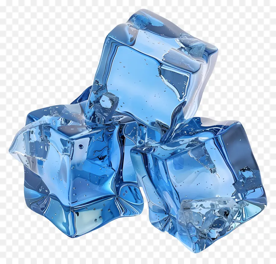 Glace Bleue，Glaçons Bleus PNG