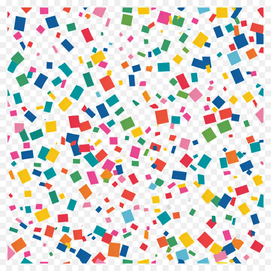 Motif De Confettis，Confettis Colorés PNG