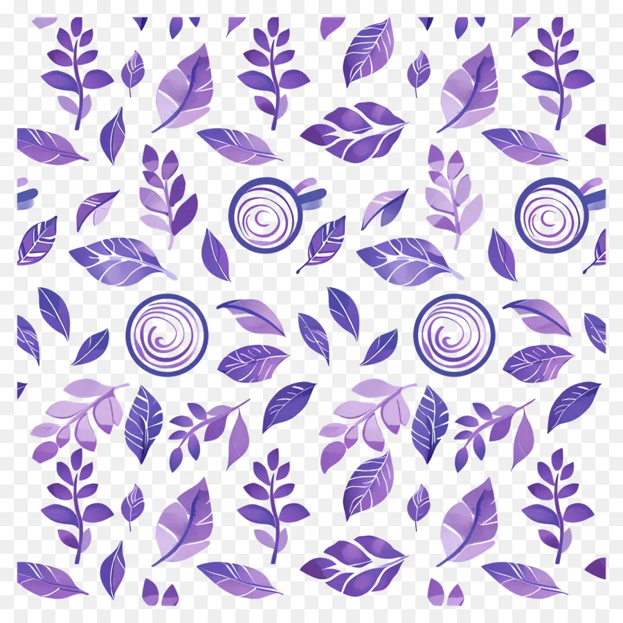 Fond Violet，Feuilles PNG