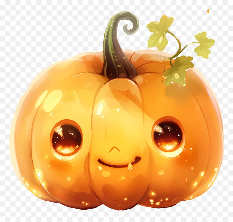 Citrouille Kawaii，Citrouille Souriante PNG